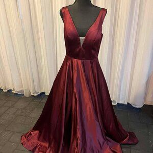 Dark Red Gown